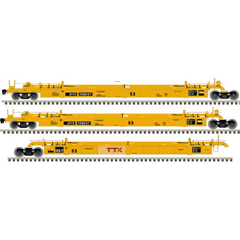 HO Articulated Well Car, TTX #728576