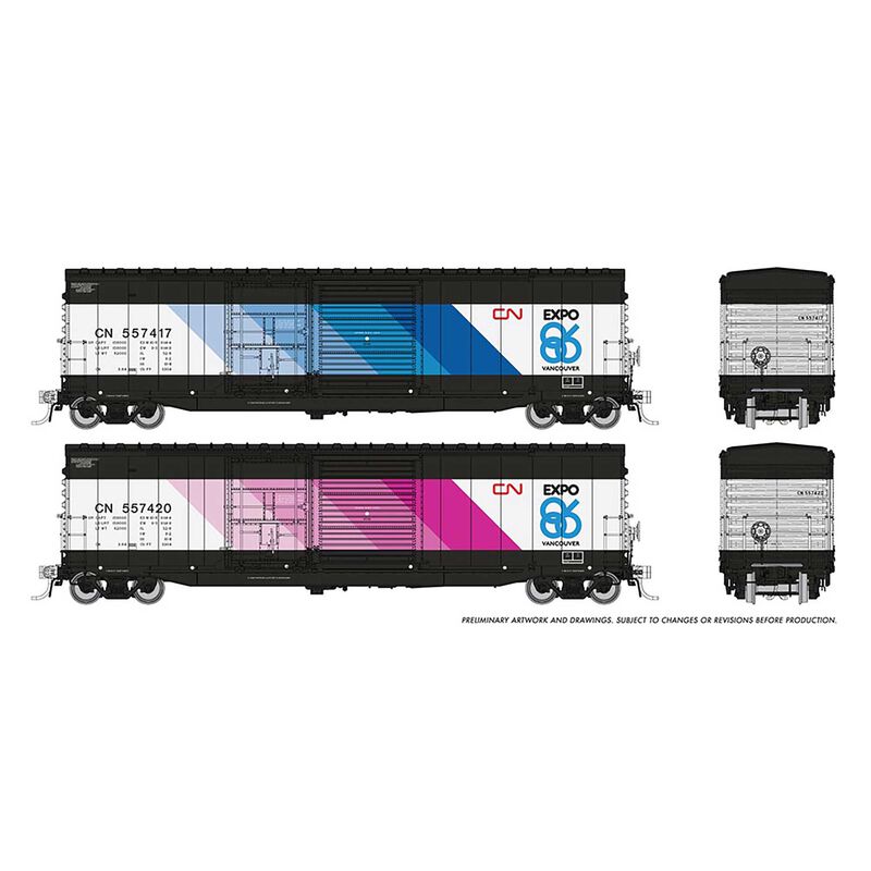 HO NSC 5304 Boxcar CN Expo 86 (2)