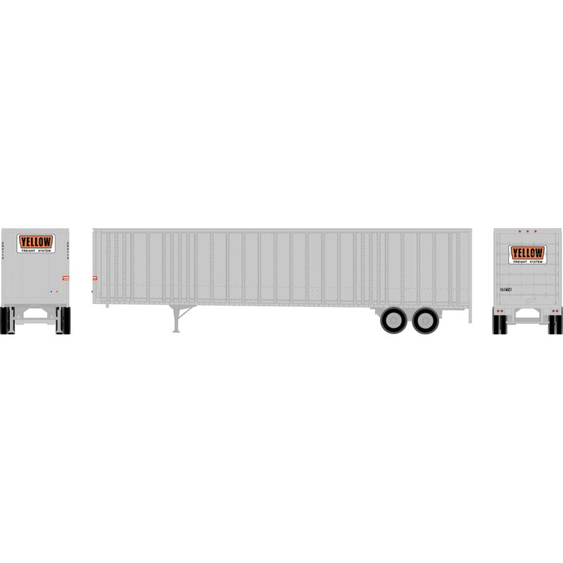 HO ATH 48' Wedge Trailer, Yellow Freight #292114