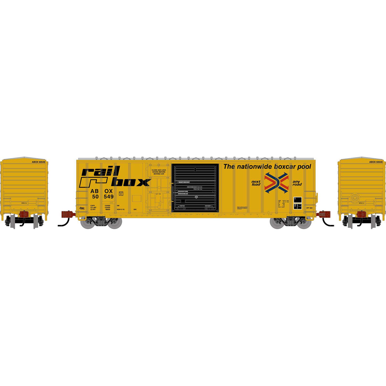 N 50' FMC 5277 Combo Door Box Car, ABOX 'Early' #50549