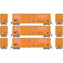 HO ATH 50' FMC 5327 12' Plug Door Box Car, Primed for Grime RVPR #77031/77041/77057 (3)