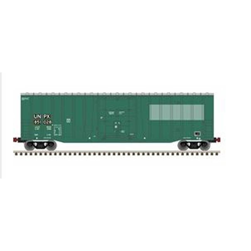 HO NSC 50' Pugdoor Boxcar UNPX 851002, Green/White