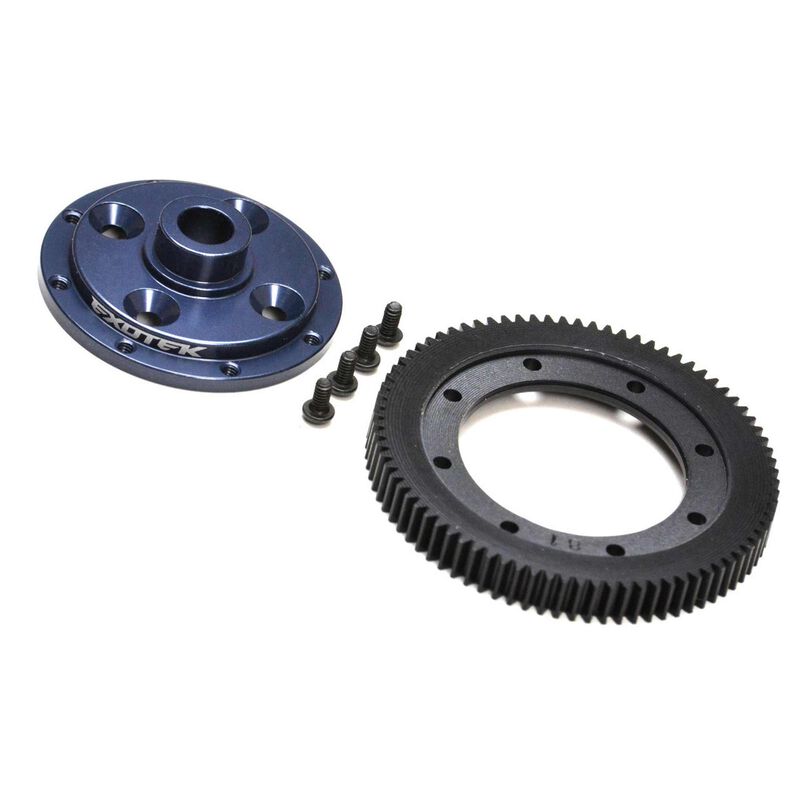 Machined 81 Spur Gear And Mounting Plate: Eb410
