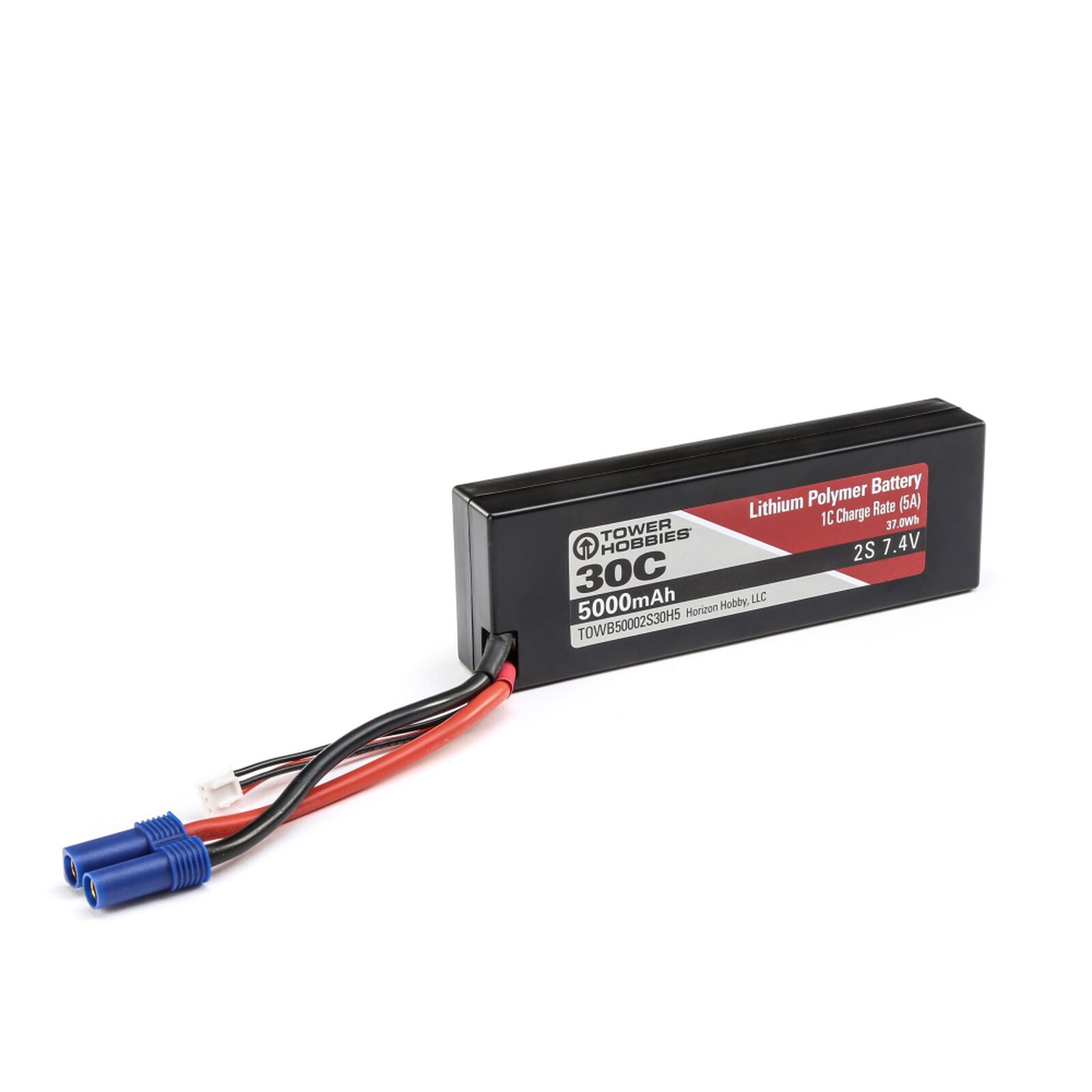 7.4V 5000mAh 30C 2S LiPo, Hardcase: EC5