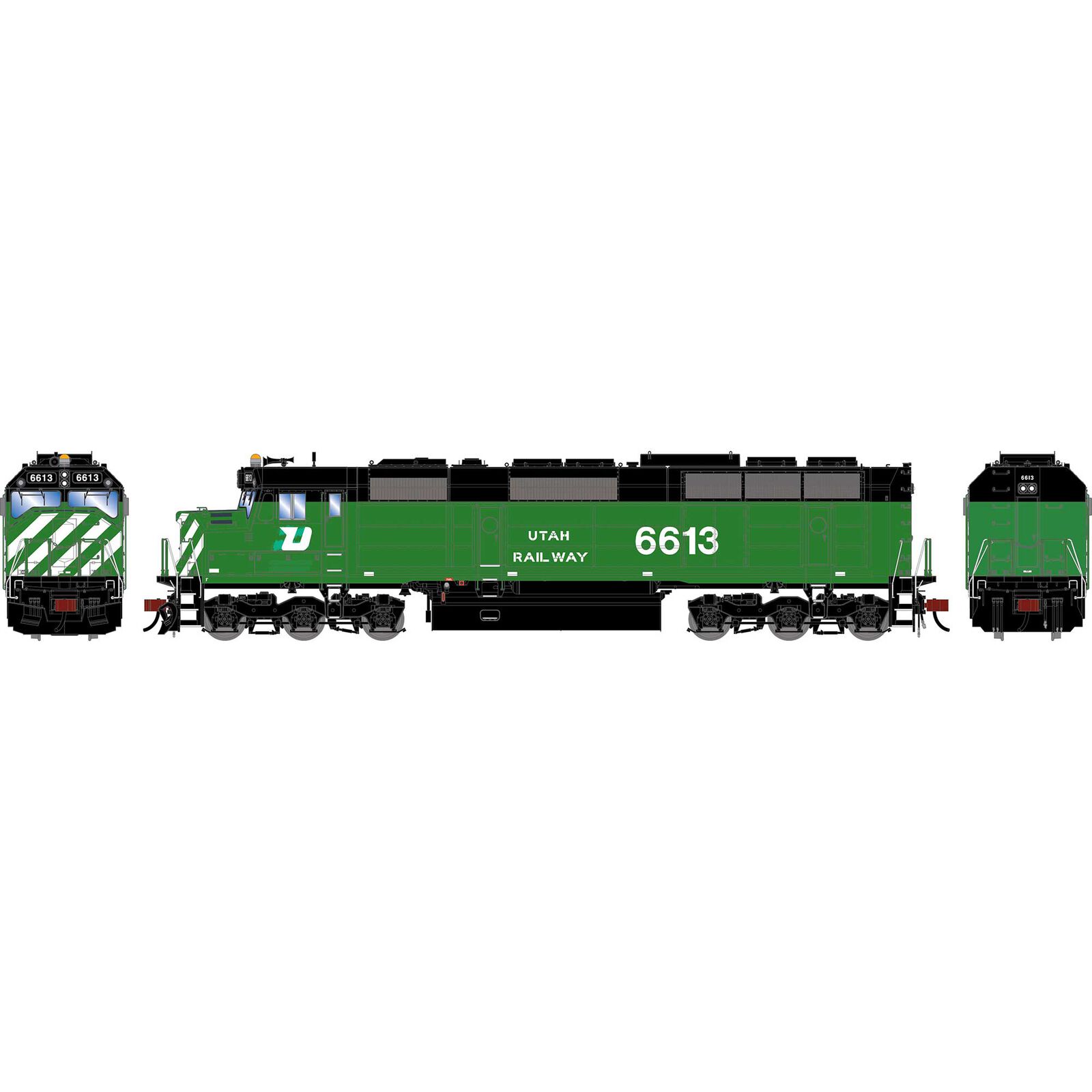 HO GEN F45 Locomotive w/DCC & Sound, UTAH 'Ex-BN' #6613