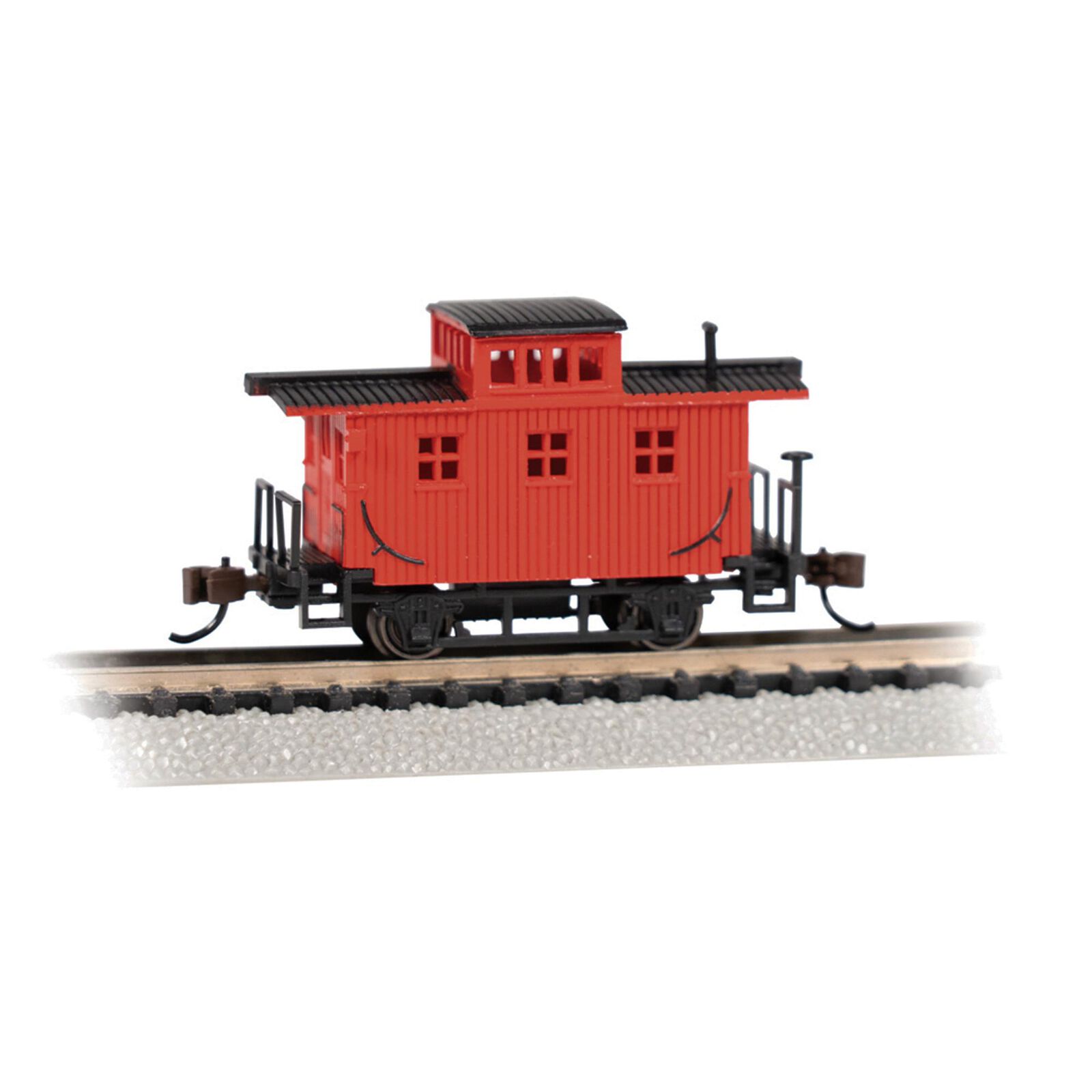 N Bobber Caboose, Painted Red