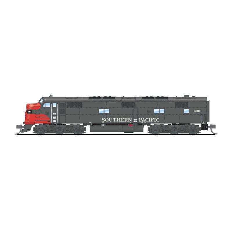 N EMD E7 A/B Locomotive, SP 6001 / 5906, Bloody Nose, A-unit with DCC & Sound, Unpowered B-unit