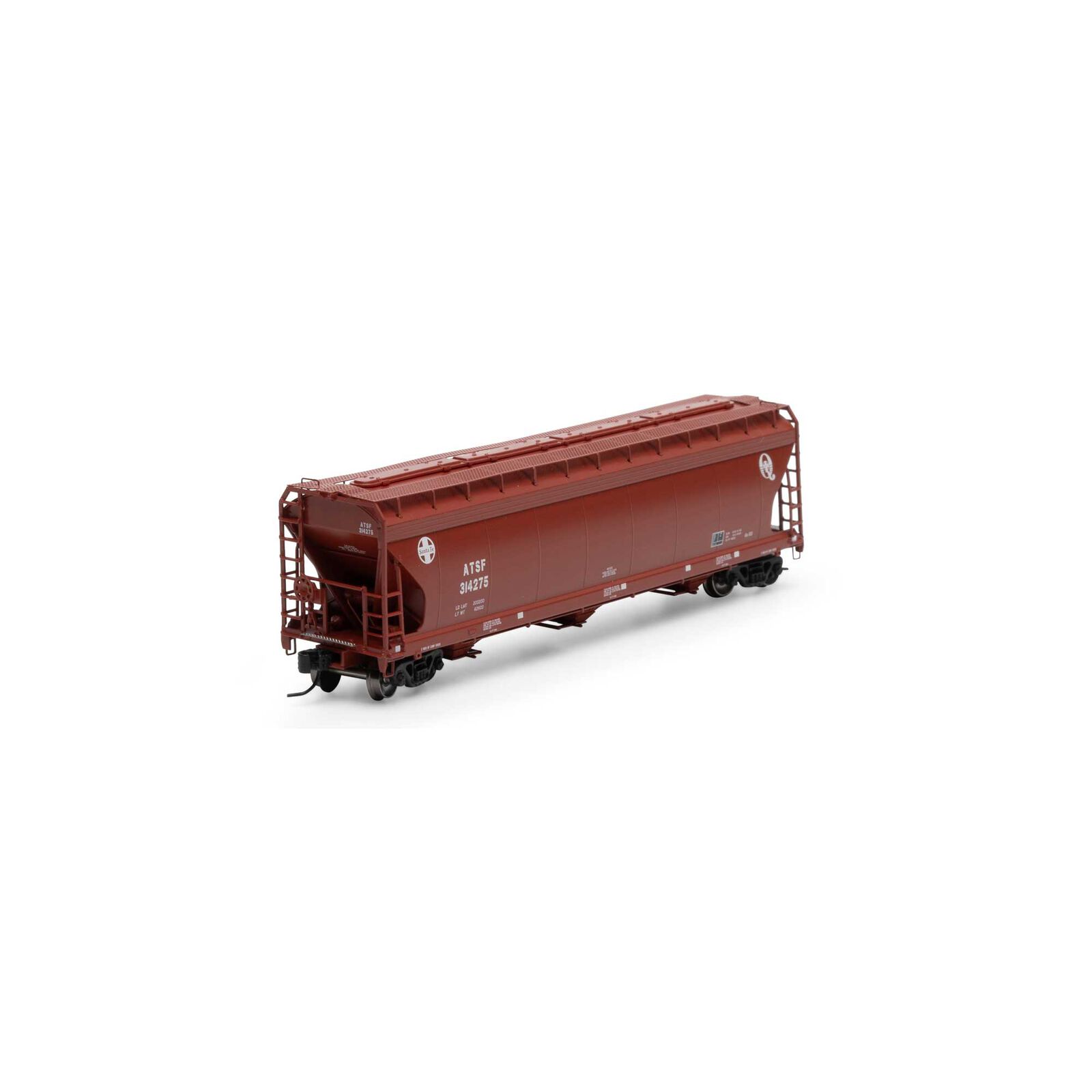 N ACF 4600 3-Bay Center Flow Hopper, ATSF #314275
