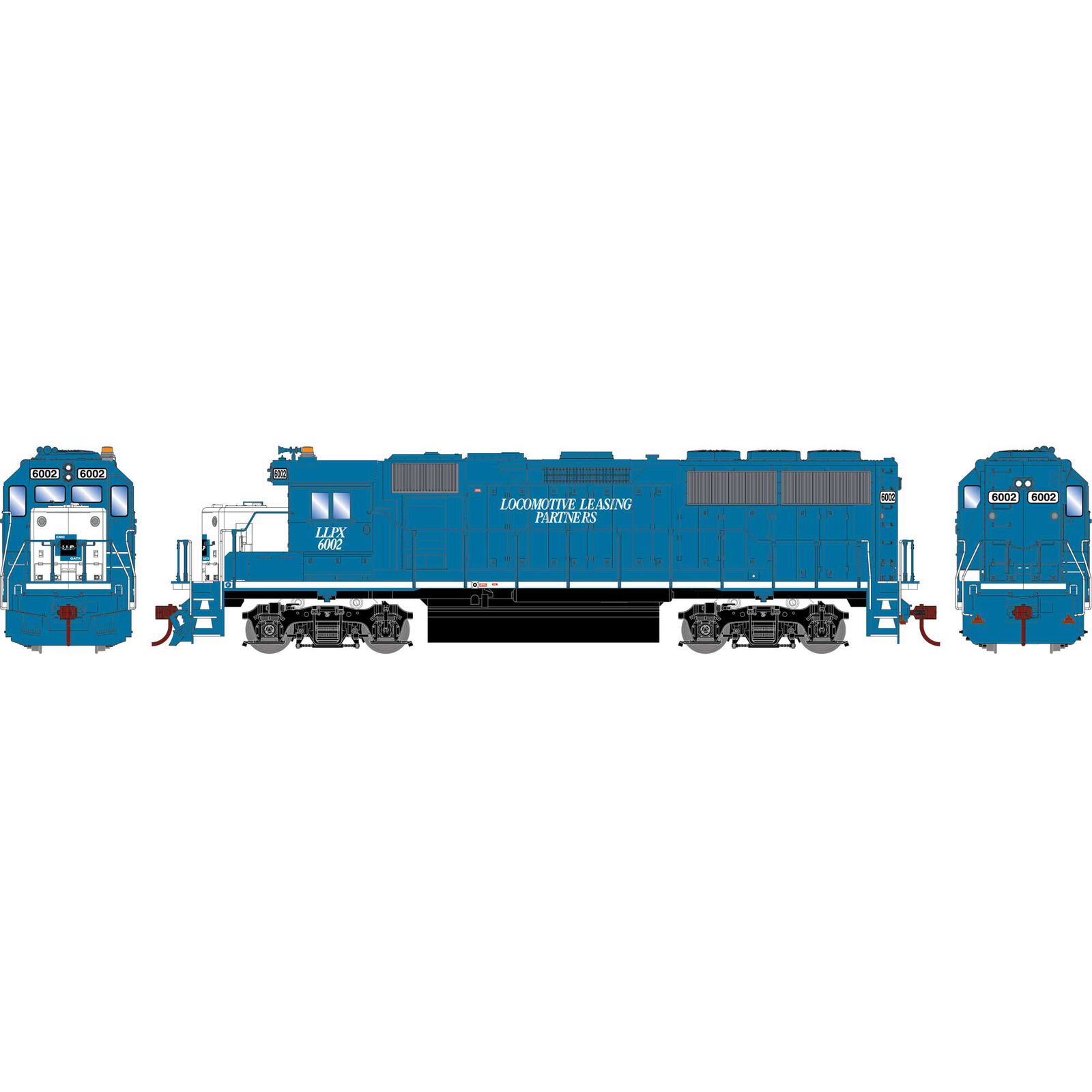 HO EMD GP60 Locomotive, Sound-Ready, LLPX #6002