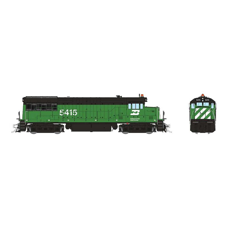HO GE U25B Low Hood (DC/Silent): Burlington Northern: #5415