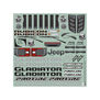1/5 Pre-Cut Jeep Gladiator Rubicon Clear Body: X-MAXX