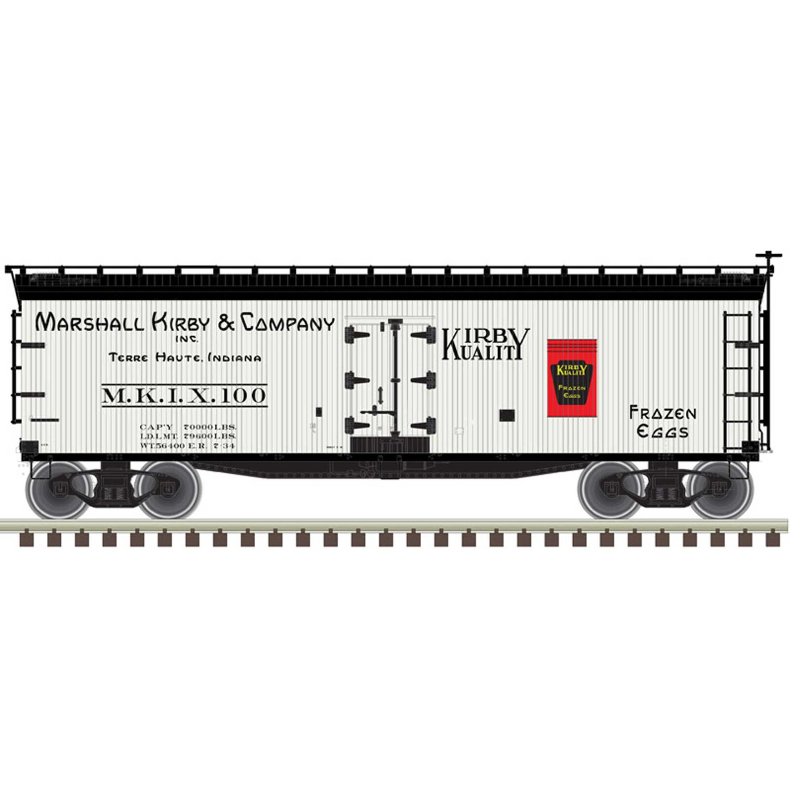O 40' Wood Reefer Marshall Kirby Frozen Eggs (2R)