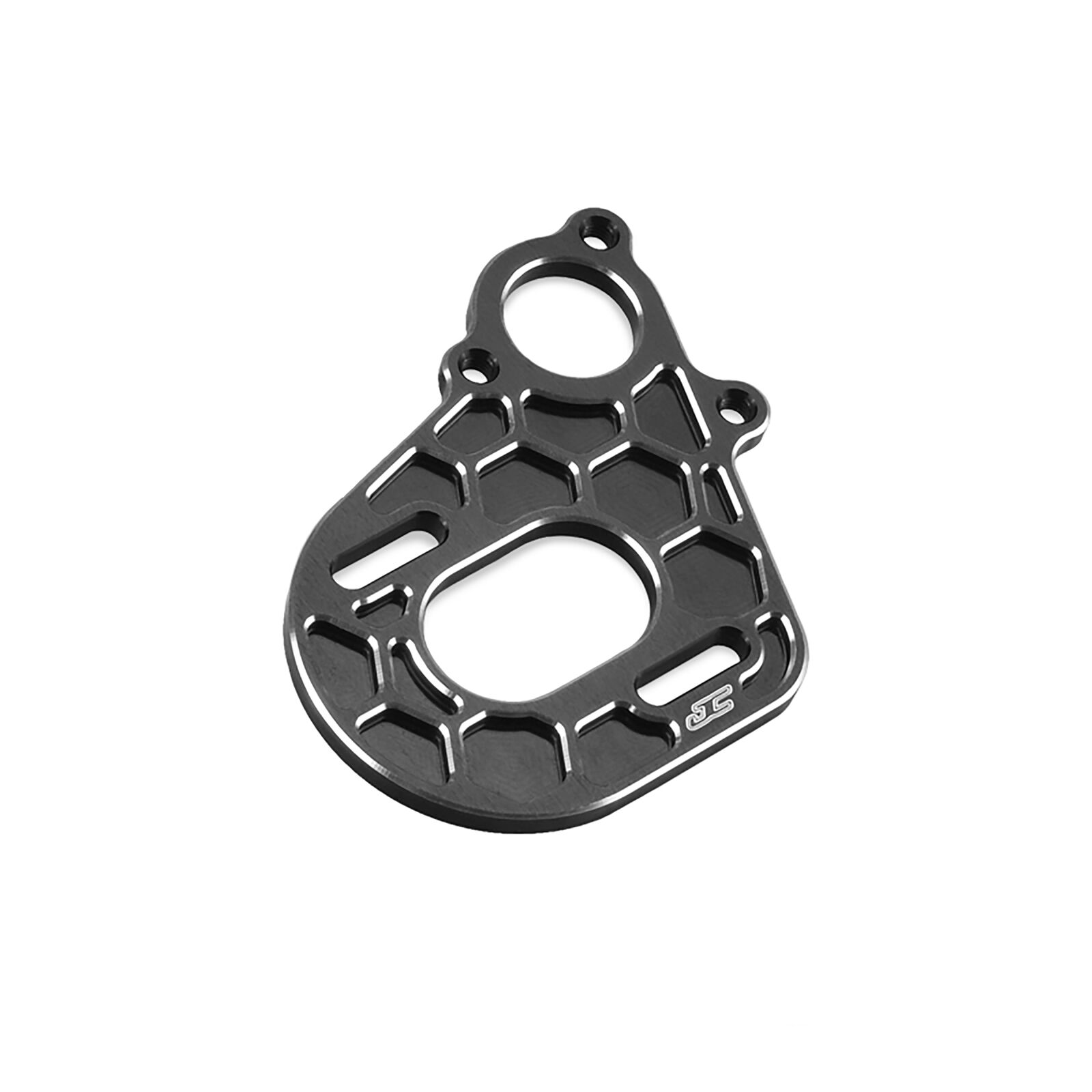 Transmission Motor Plate, Black: AX10, SM10