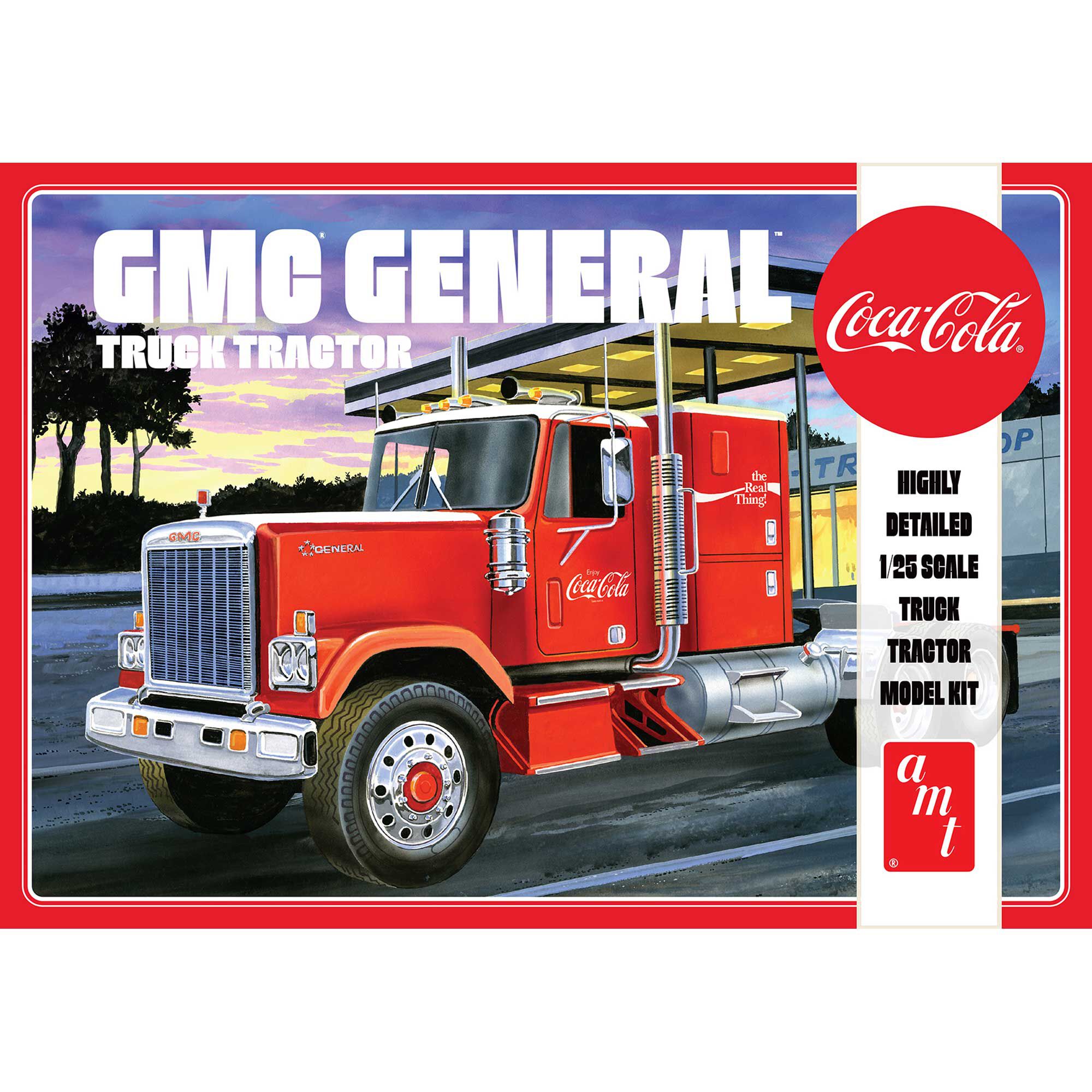 AMT 1976 GMC General Semi Tractor 1/25 Model Kit AMT1179-NEW Coca-Cola 