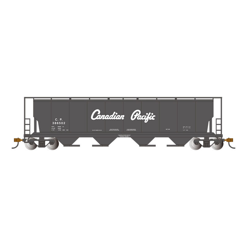 HO 4-Bay Cylindrical Hopper with FRED, CPR Black Script