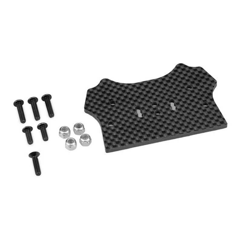 F2 Truggy Carbon Fiber Body Mount Adapter: D8T Evo3