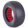 1/10 Chain Link SC Wide Super Soft Front/Rear Wheel Mounted with Red Inserts (2)