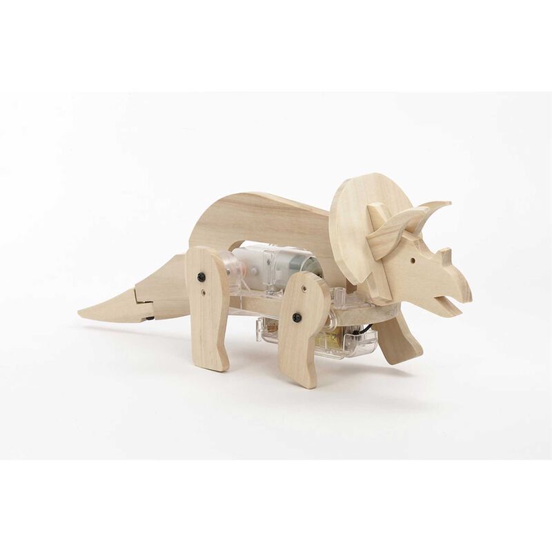 Walking Triceratops Wooden Model Kit
