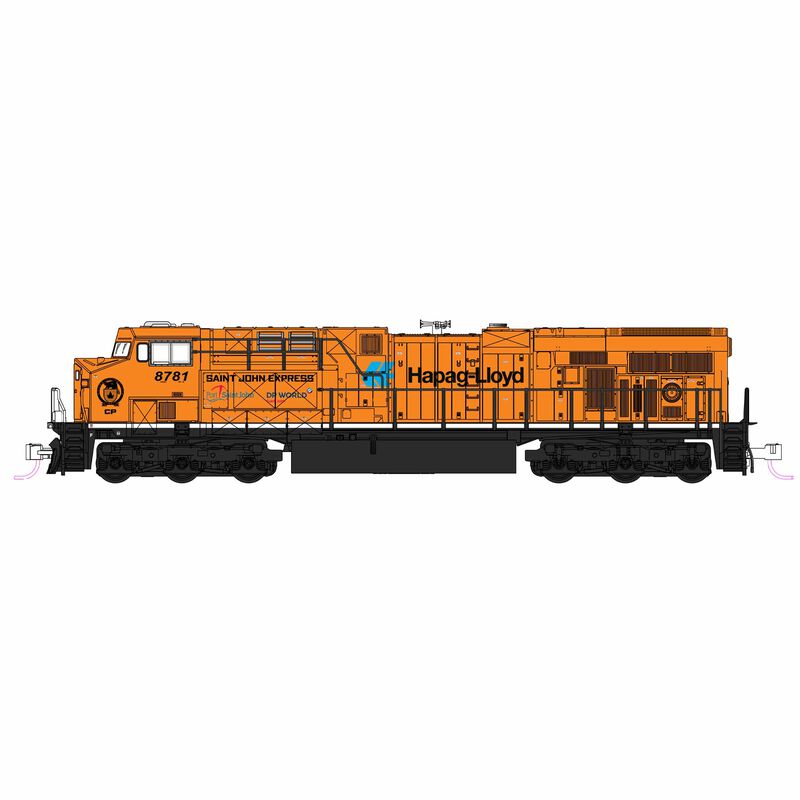 Kato USA, Inc. N ES44AC CP #8781 (Hapag-Lloyd)