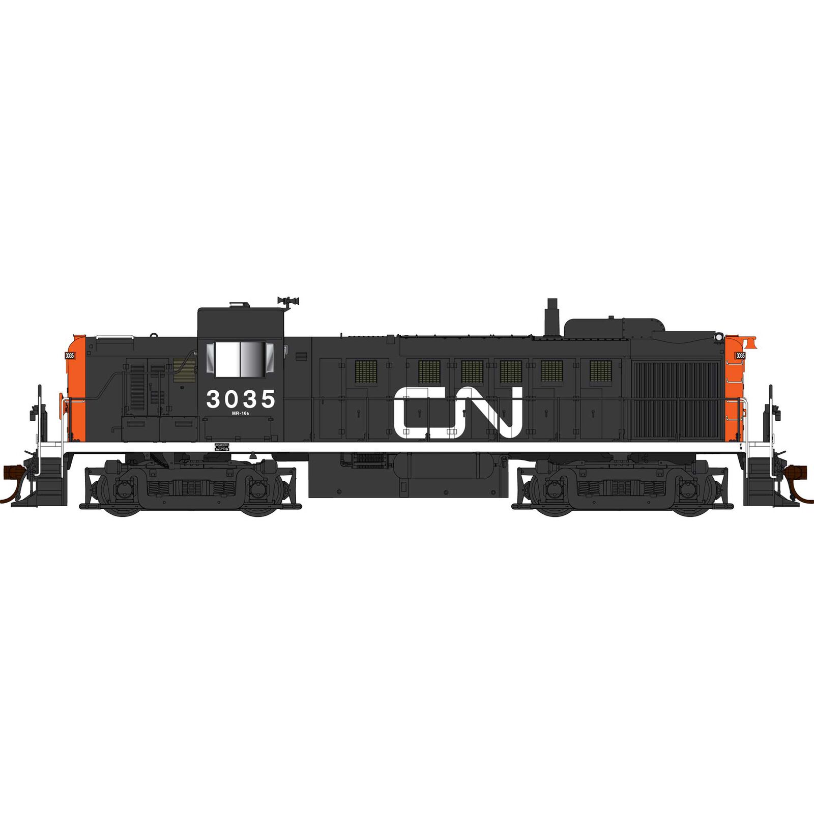 HO Alco RS-3 DCC/Sound CN Black #3039