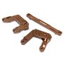 Rear Shock Mounts, Bronze: 1/10 Enduro Sendero