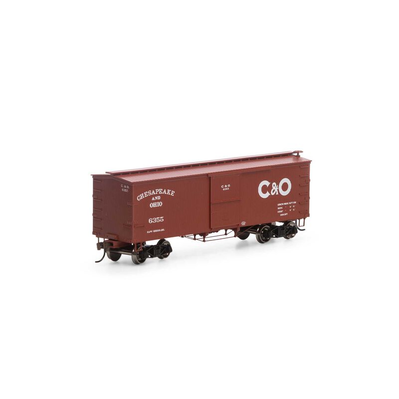 HO 36' Old Time Wood Box, C&O #6355