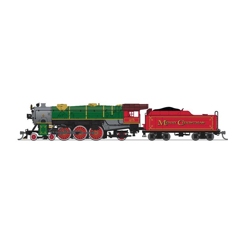 N Heavy Pacific 4-6-2 Steam Locomotive, "Merry Christmas"