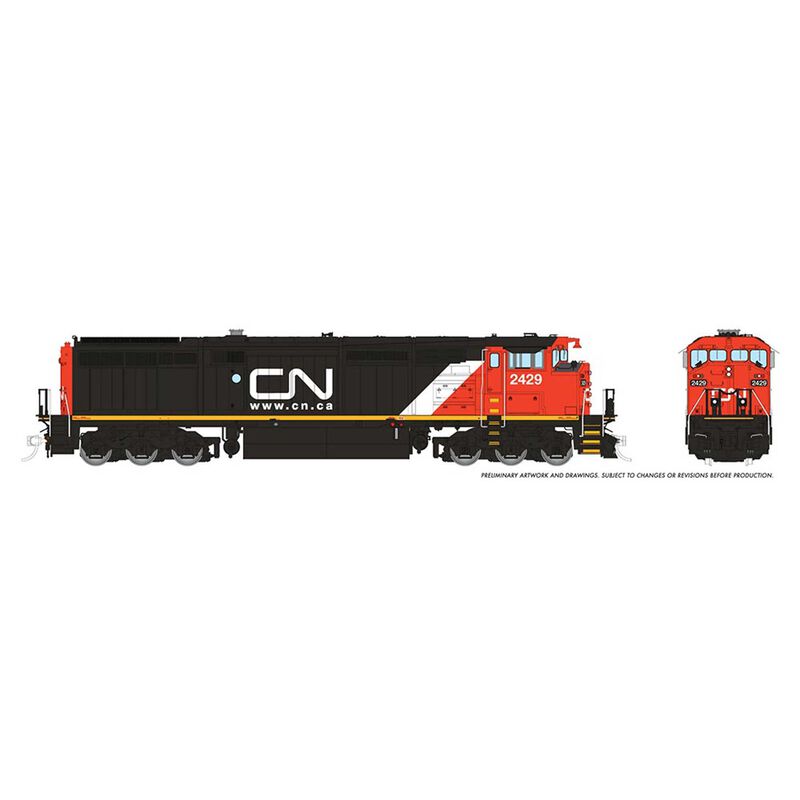 HO Dash8-40CM Locomotive, CN #2429