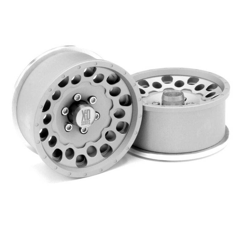 Incision KMC 1.9 XD129 Holeshot Clear Anodized Wheels (2)