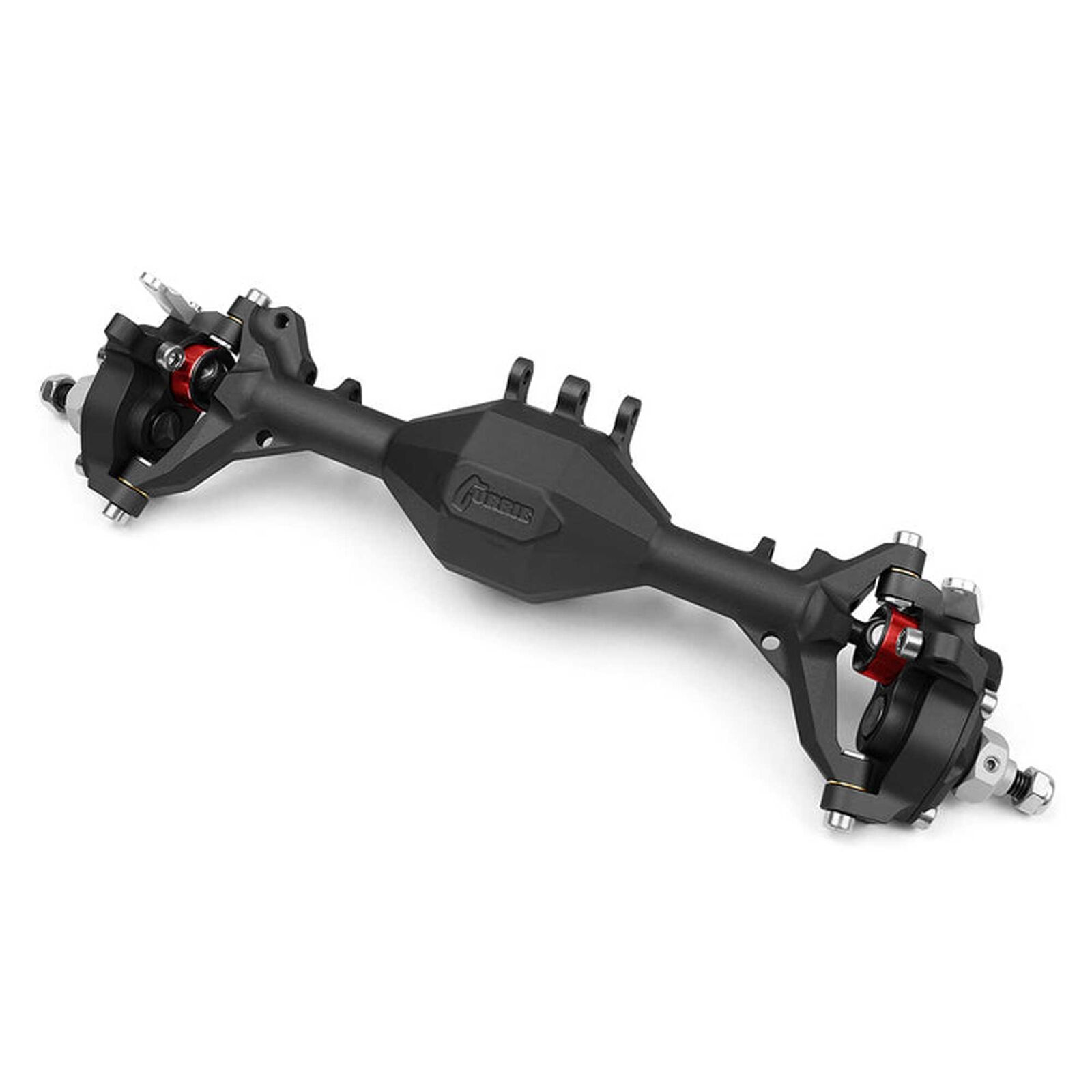 Currie Portal F9 Front Axle, Black Anodized: Axial SCX10-II