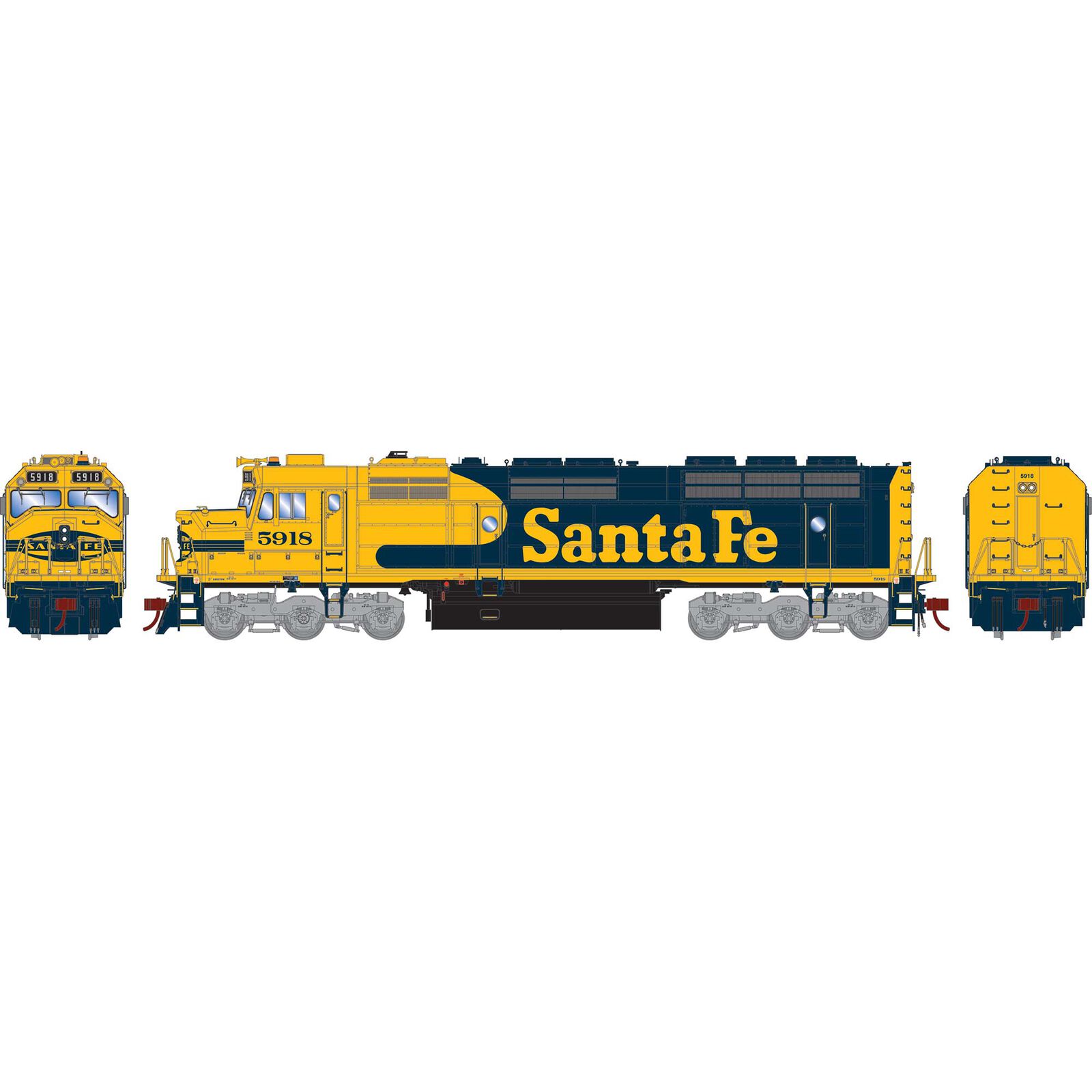 HO F45 Locomotive, ATSF #5918