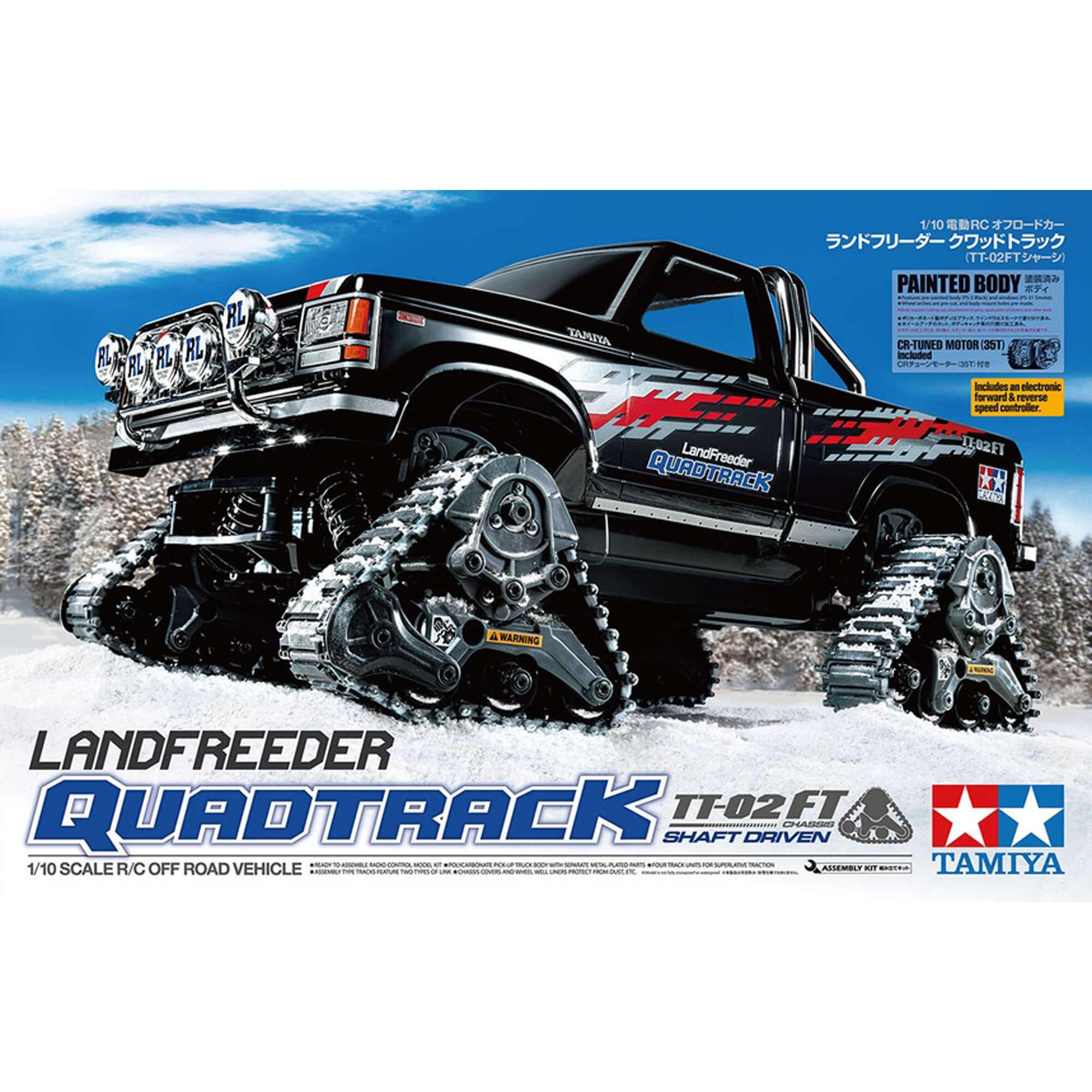 Tamiya 1/10 Landfreeder TT-02FT w/ Quadtrack Tracks, 4X4 Crawler