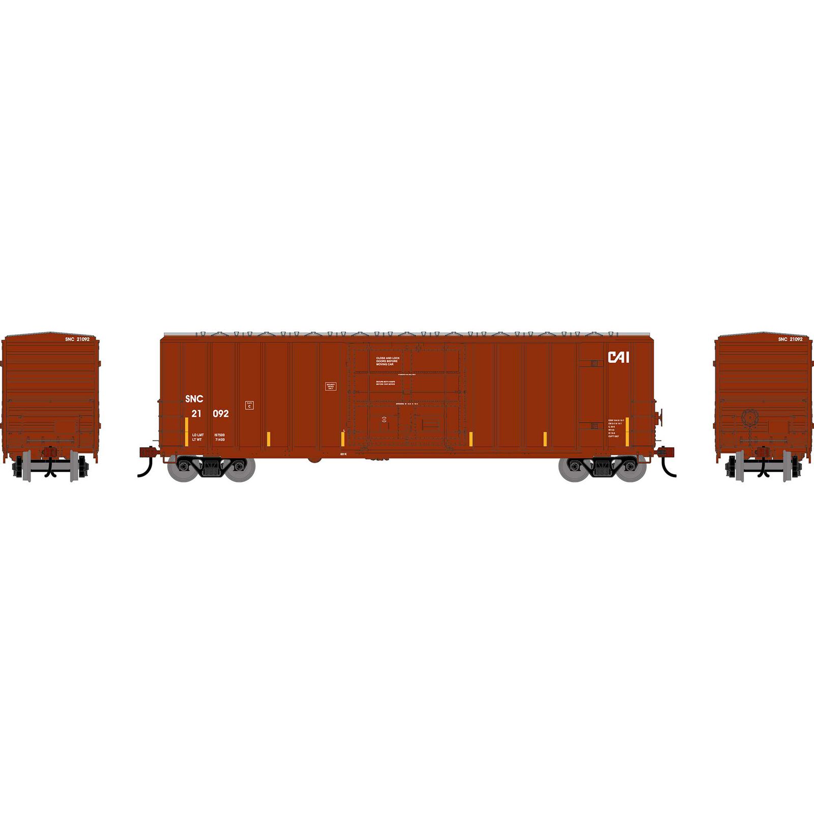HO ATH 50' FMC 5327 12' Plug Door Box Car, SNC #21092