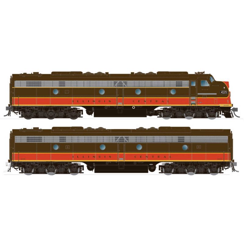 HO EMD E8A + E8B (DC/Silent): IC: #4030 + #4105