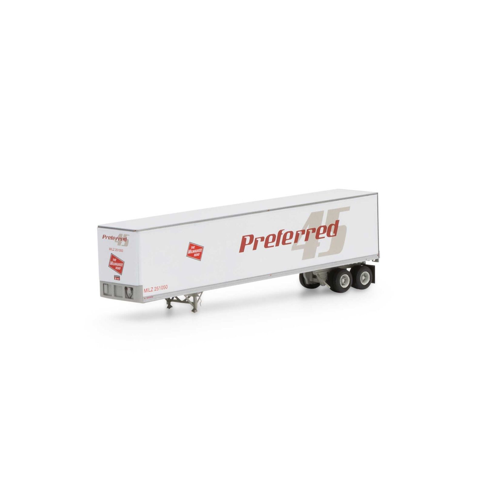 HO RTR 45' Fruehauf Trailer,MILW/Preferred #251050