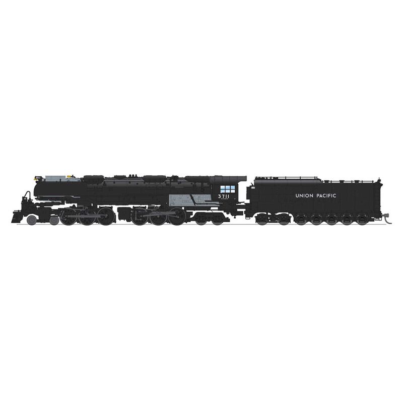 N Challenger 4-6-6-4 Locomotive with Oil Tender and DCC & Sound, Black & Graphite, UP #3714