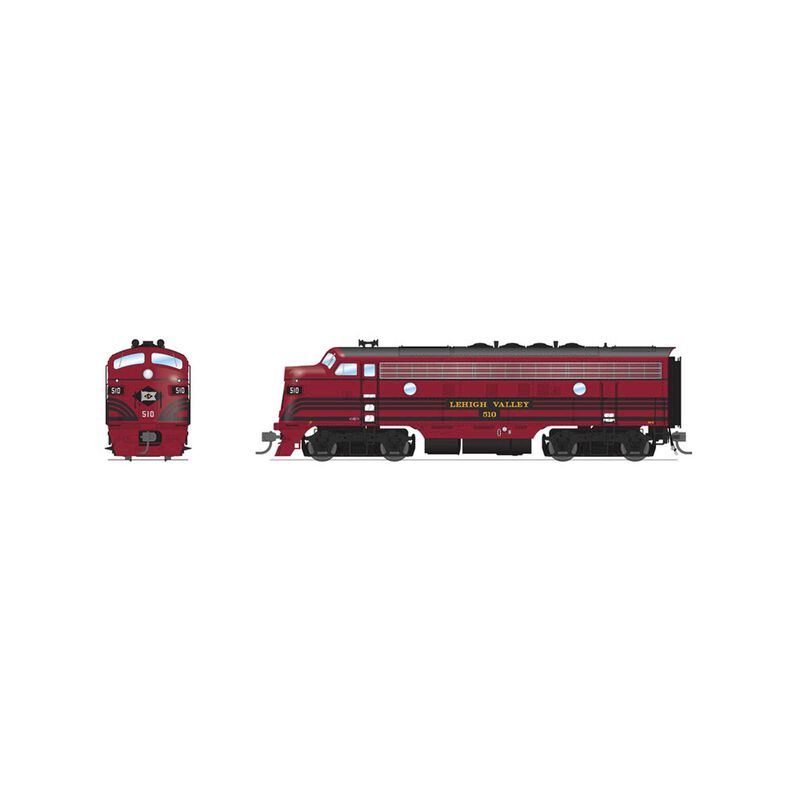 HO EMD F3A Locomotive, LV 512, Cornell Red & Black Stripes