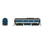 EMD F3B, Demo 754B1, Blue & Aluminum, No-Sound / DCC-Ready, N