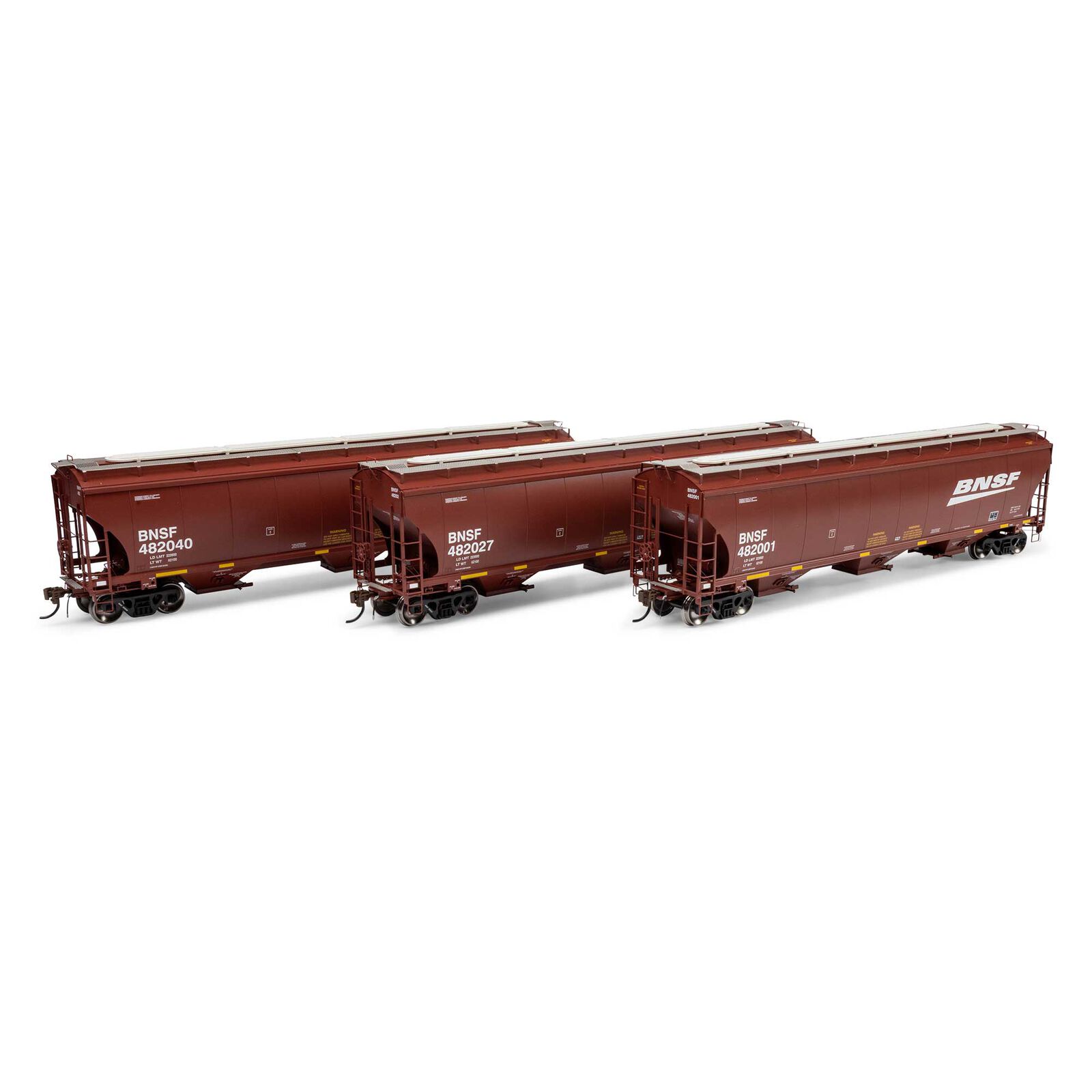 HO GEN Trinity 5161 Covered Hopper, BNSF #482001/482027/482040 (3)