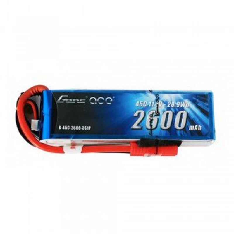 11.1V 2600 Capacity 3S Voltage 45C LiPo, Deans