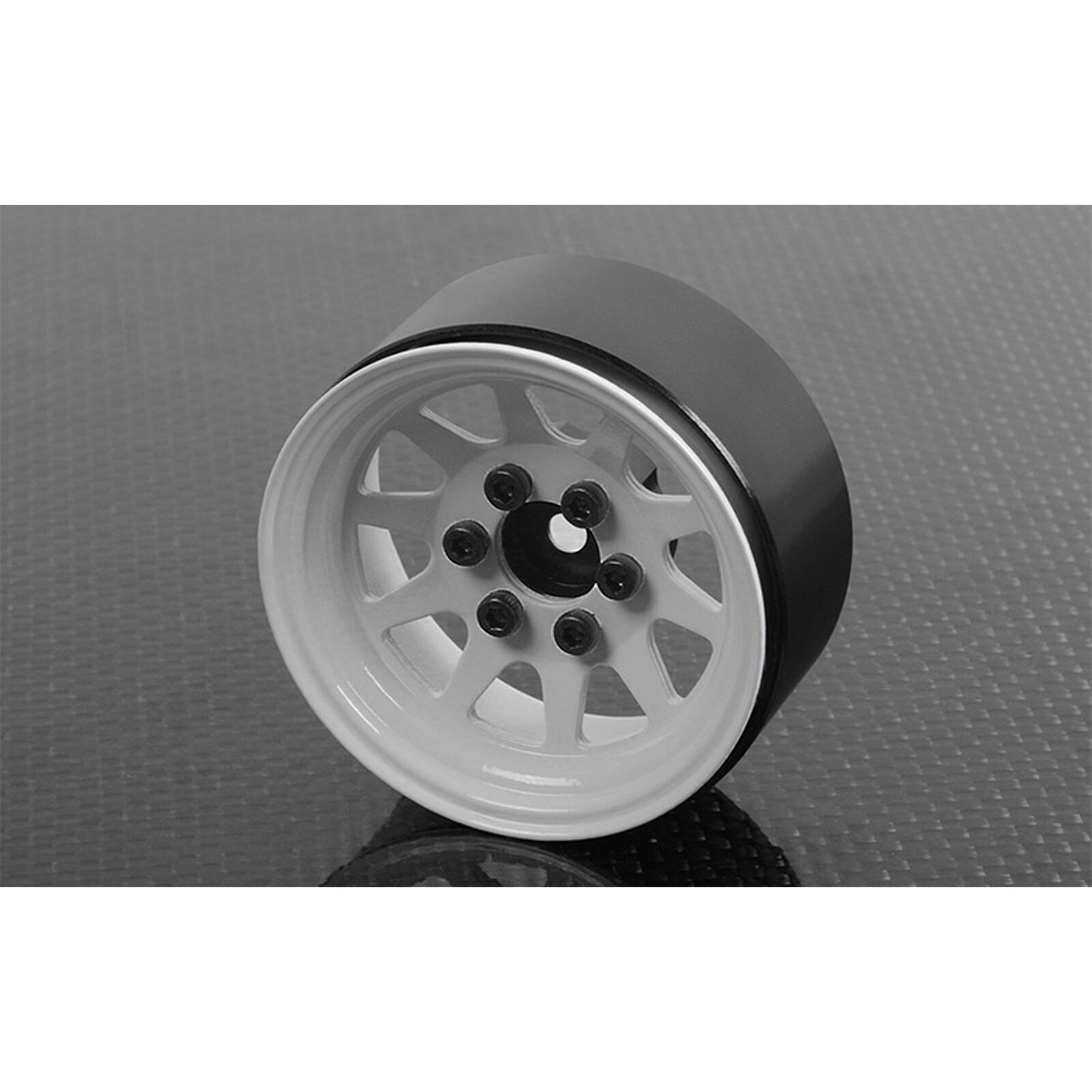 OEM Stamped Steel 1.9 Beadlock Wheel, White (4)