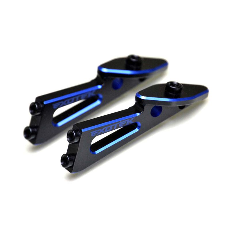7075 RC Wing Mounts, 2-Color Anodized (1 Pair): Team Associated B6.3