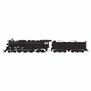HO ATSF 3460 Class 4-6-4, Unlettered, No-Sound / DCC-Ready
