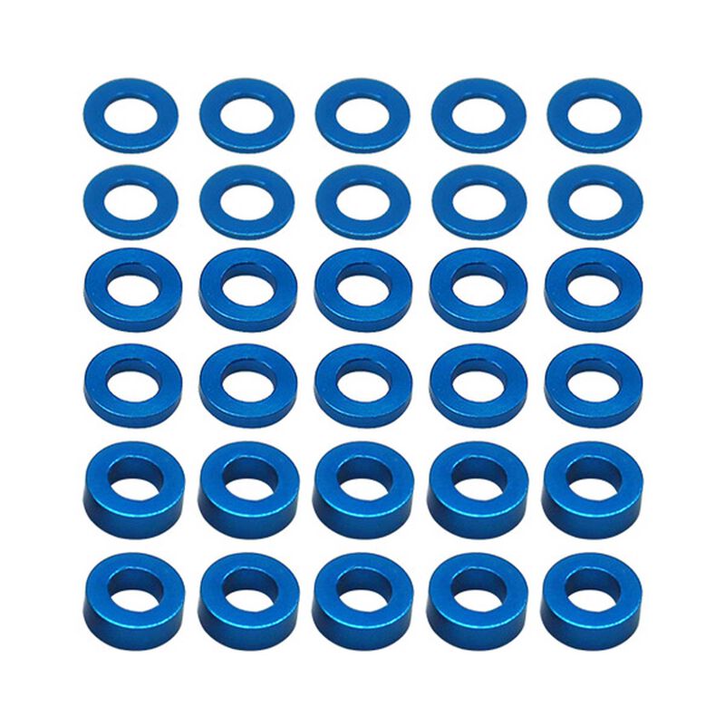 Ballstud Washers 5.5x3.0mm (30) Blue