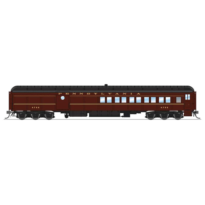 HO Scale PB70 Coach-Baggage Combine PRR 5125 1950's Paint