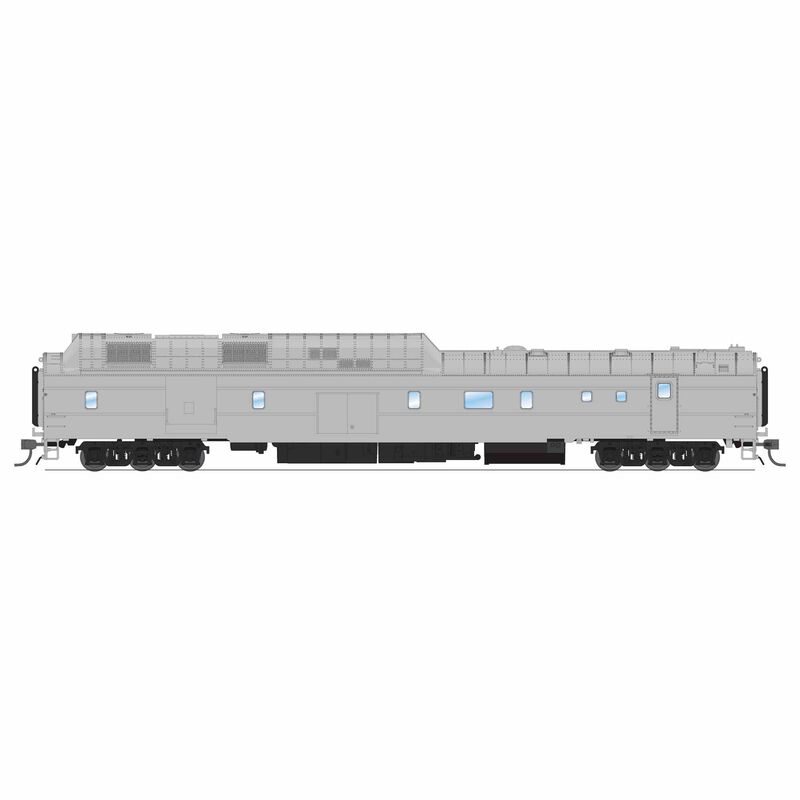 HO Union Pacific Power Car, Painted Primer Gray, without Roof Antenna, with Sound
