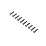 Flat Head Screws, Steel, Black Oxide, M4 x 18mm (10)