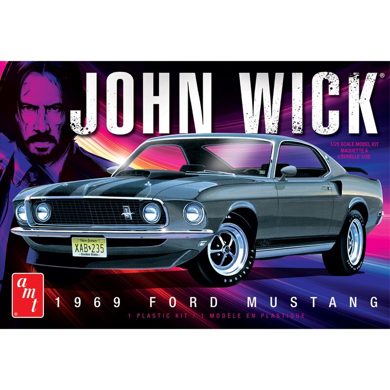 AMT 1/25 John Wick's 1969 Ford Mustang Mach I Model Kit
