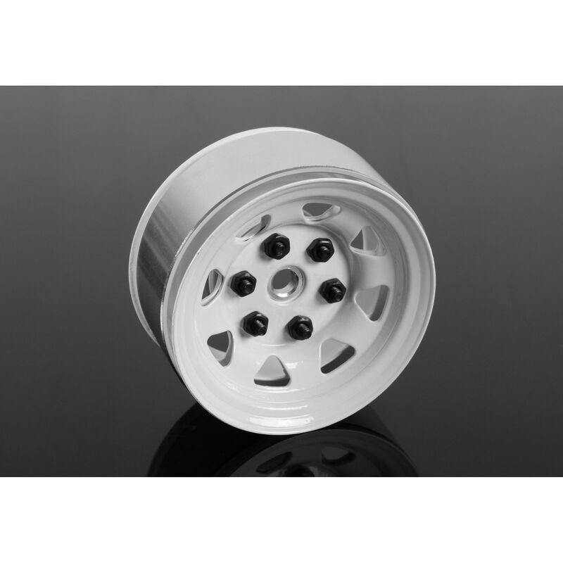 1.55 Stamped Steel Beadlock Wheel White