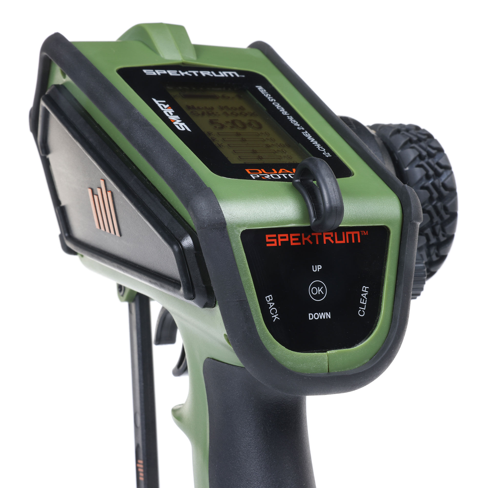 Spektrum DX Rugged+ 12-Channel DSMR+ Transmitter, Green | Tower